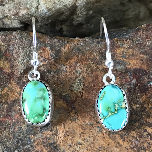 David Rosales Sonoran Gold Turquoise Sterling Silver Earrings