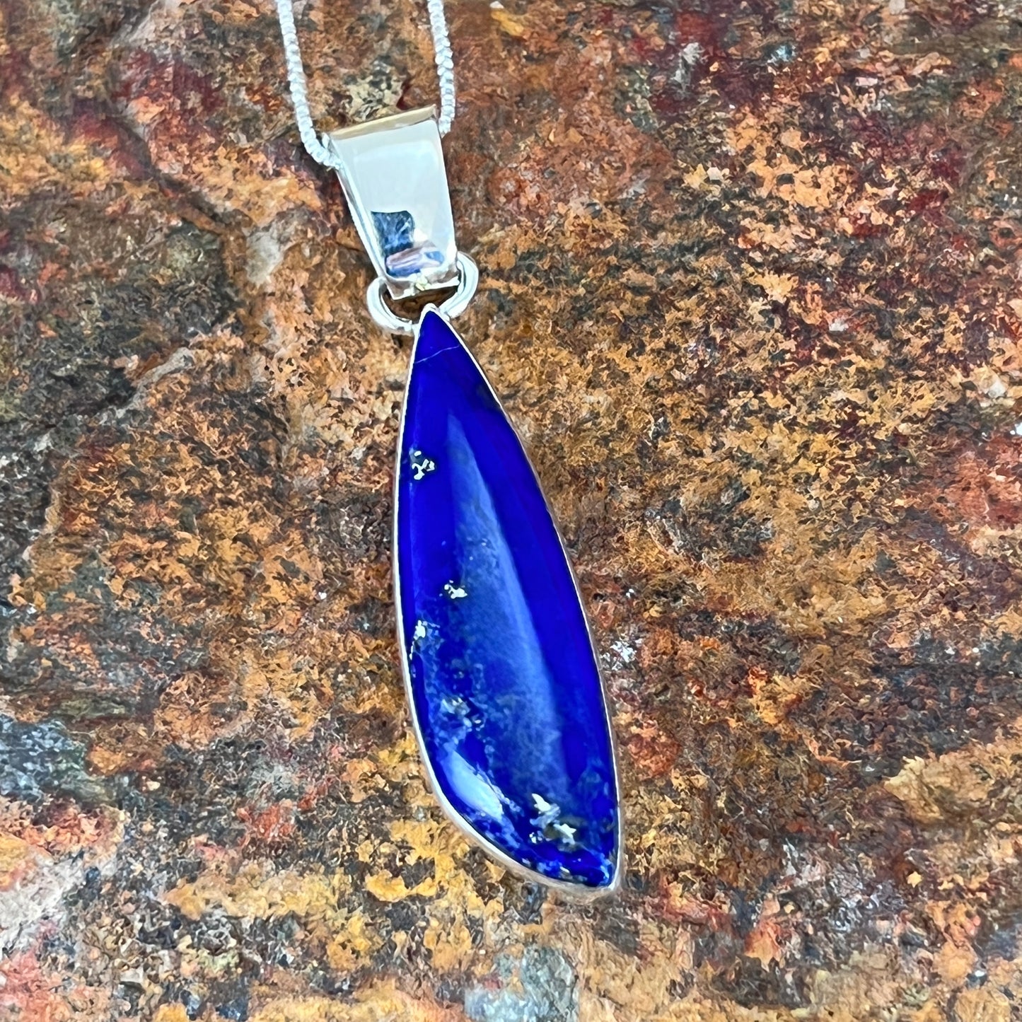 Lapis Sterling Silver Pendant by Sheryl Martinez