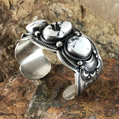 White Buffalo Sterling Silver Bracelet by Bernyse Chavez