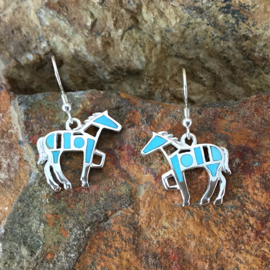 David Rosales Arizona Blue Sterling Silver Earrings