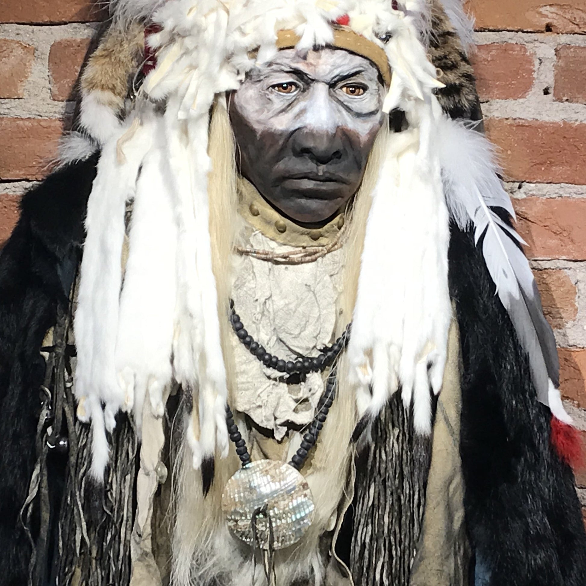 'Fish Dog Skin' Native American Style Spirit Mask by Cindy Jo Popejoy