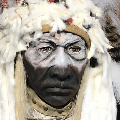 'Fish Dog Skin' Native American Style Spirit Mask by Cindy Jo Popejoy