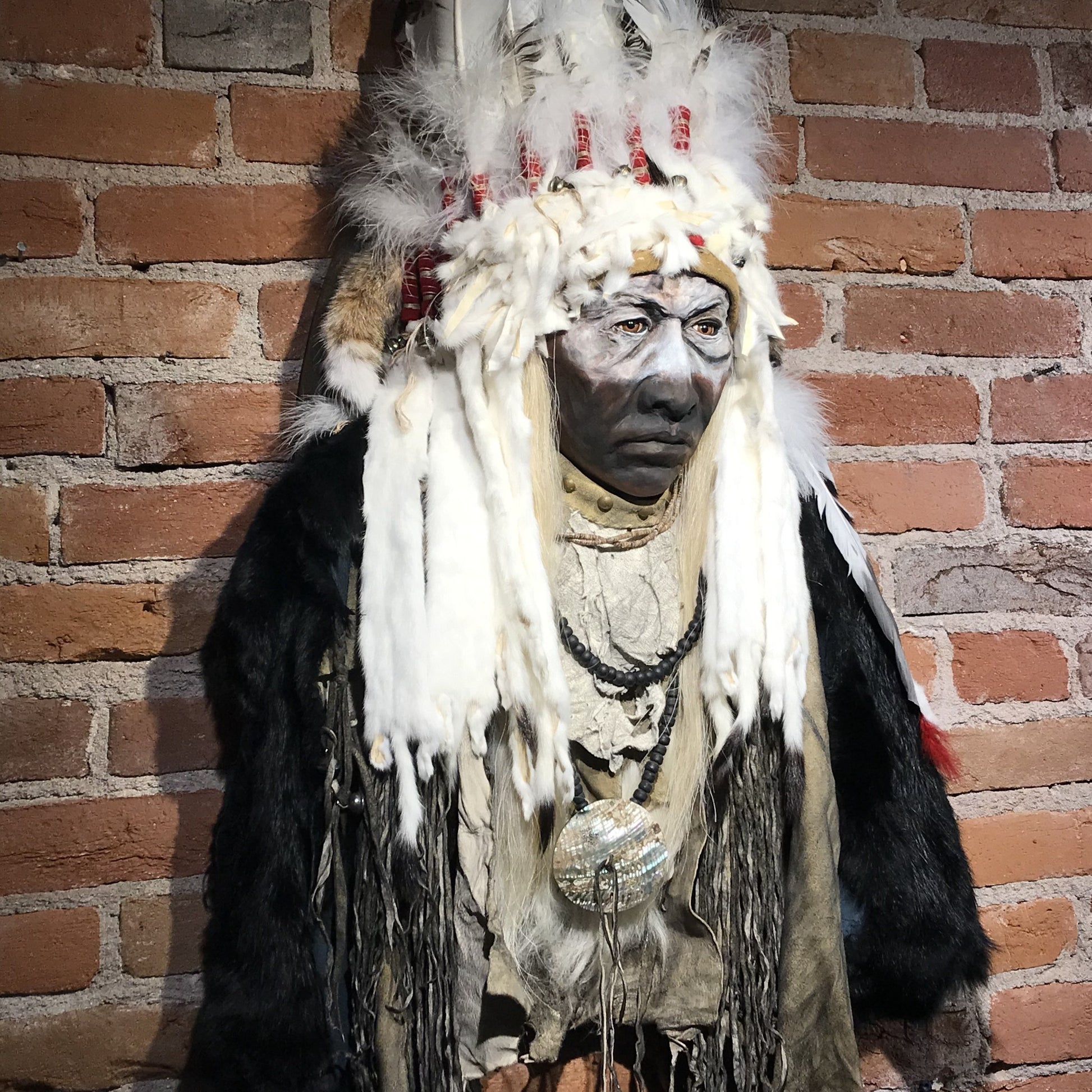 'Fish Dog Skin' Native American Style Spirit Mask by Cindy Jo Popejoy