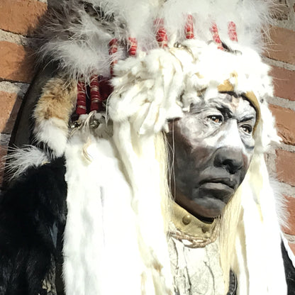 'Fish Dog Skin' Native American Style Spirit Mask by Cindy Jo Popejoy