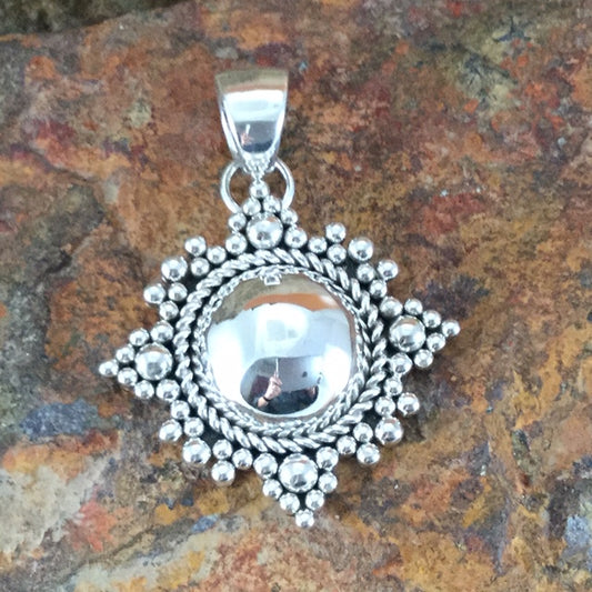 Sterling Silver Pendant by Artie Yellowhorse