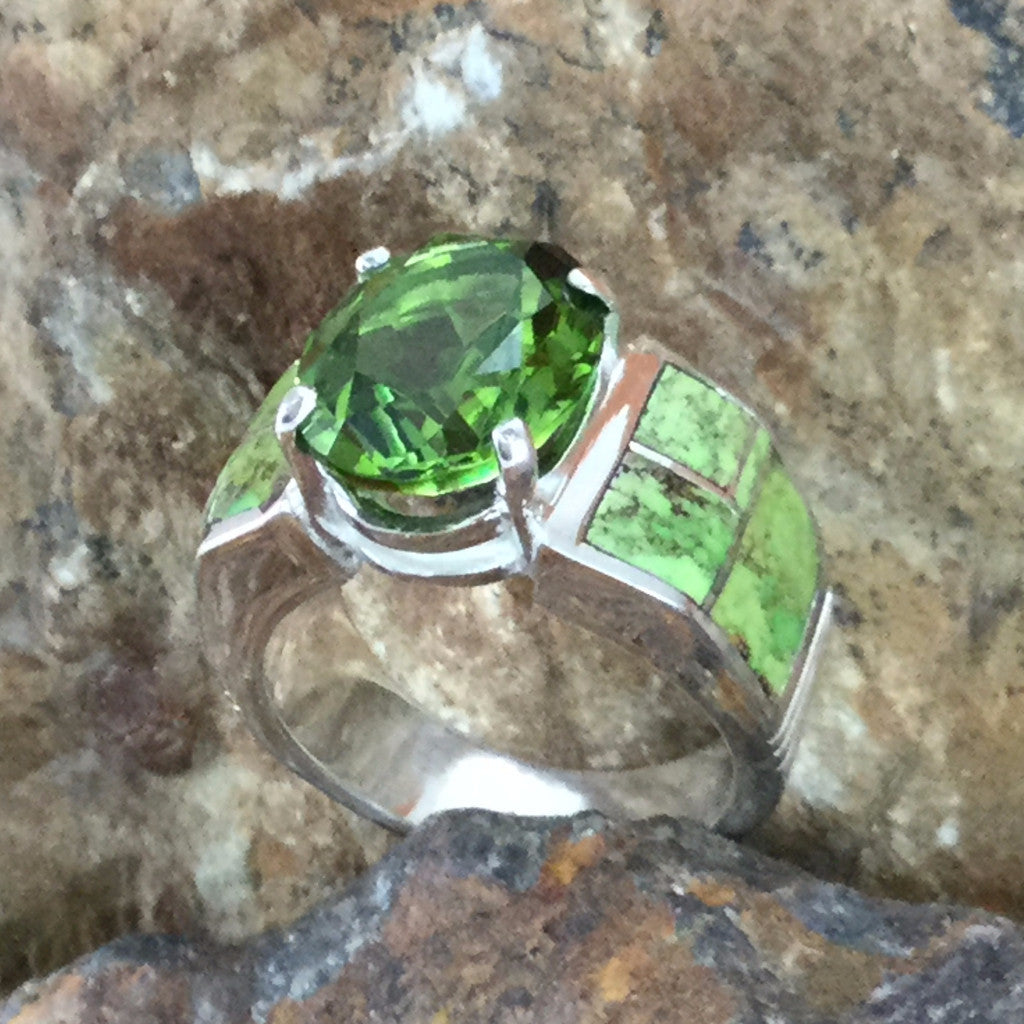 David Rosales Gaspiete Inlaid Sterling Silver Ring