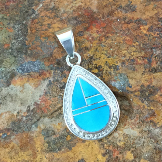 David Rosales Arizona Blue Sterling Silver Pendant