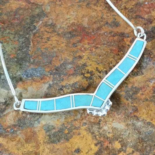 David Rosales Arizona Blue Sterling Silver Necklace