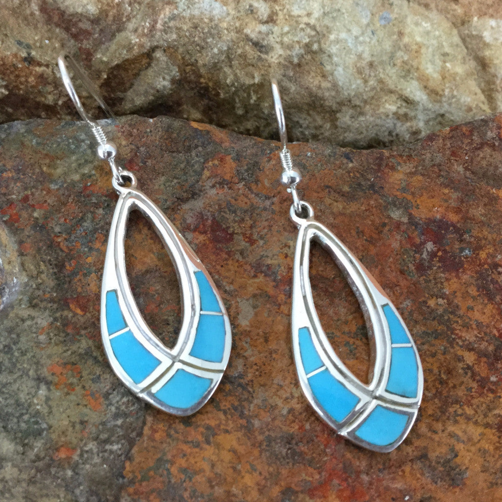 David Rosales Arizona Blue Sterling Silver Earrings