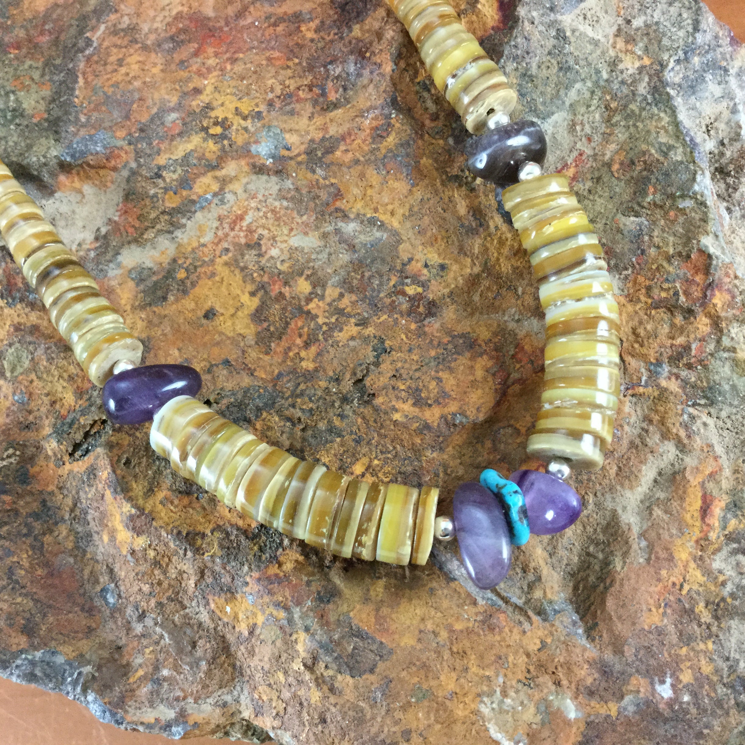 Abalone Shell Cord Necklace – A Rolling Stone Jewels