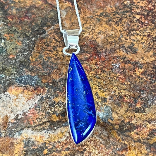 Lapis Sterling Silver Pendant by Sheryl Martinez