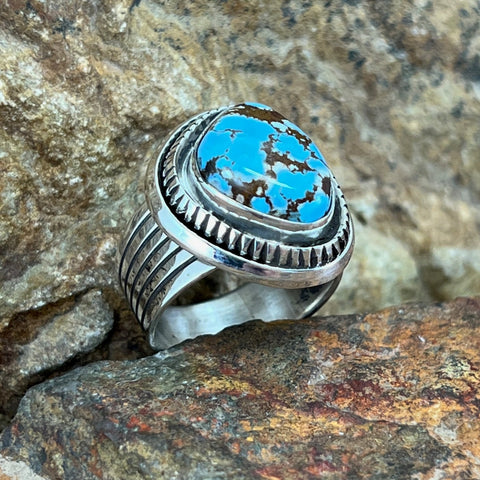 Golden Hill Turquoise - Native American Jewelry - Sterling Silver