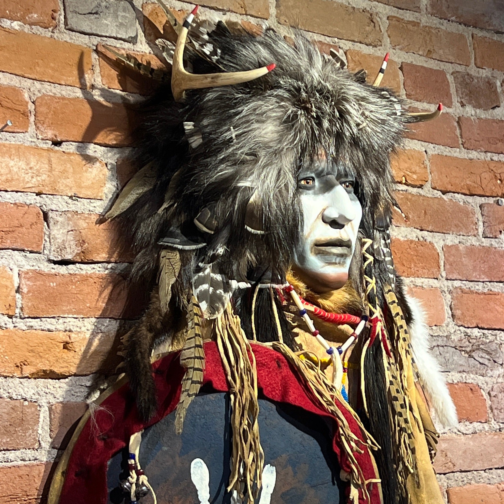 Great White Spirit II Native American Style Spirit Mask by Cindy Jo Po