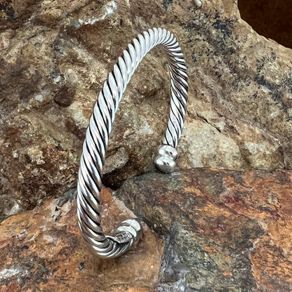 Sterling Silver Bracelet Rope Twist by Artie Yellowhorse