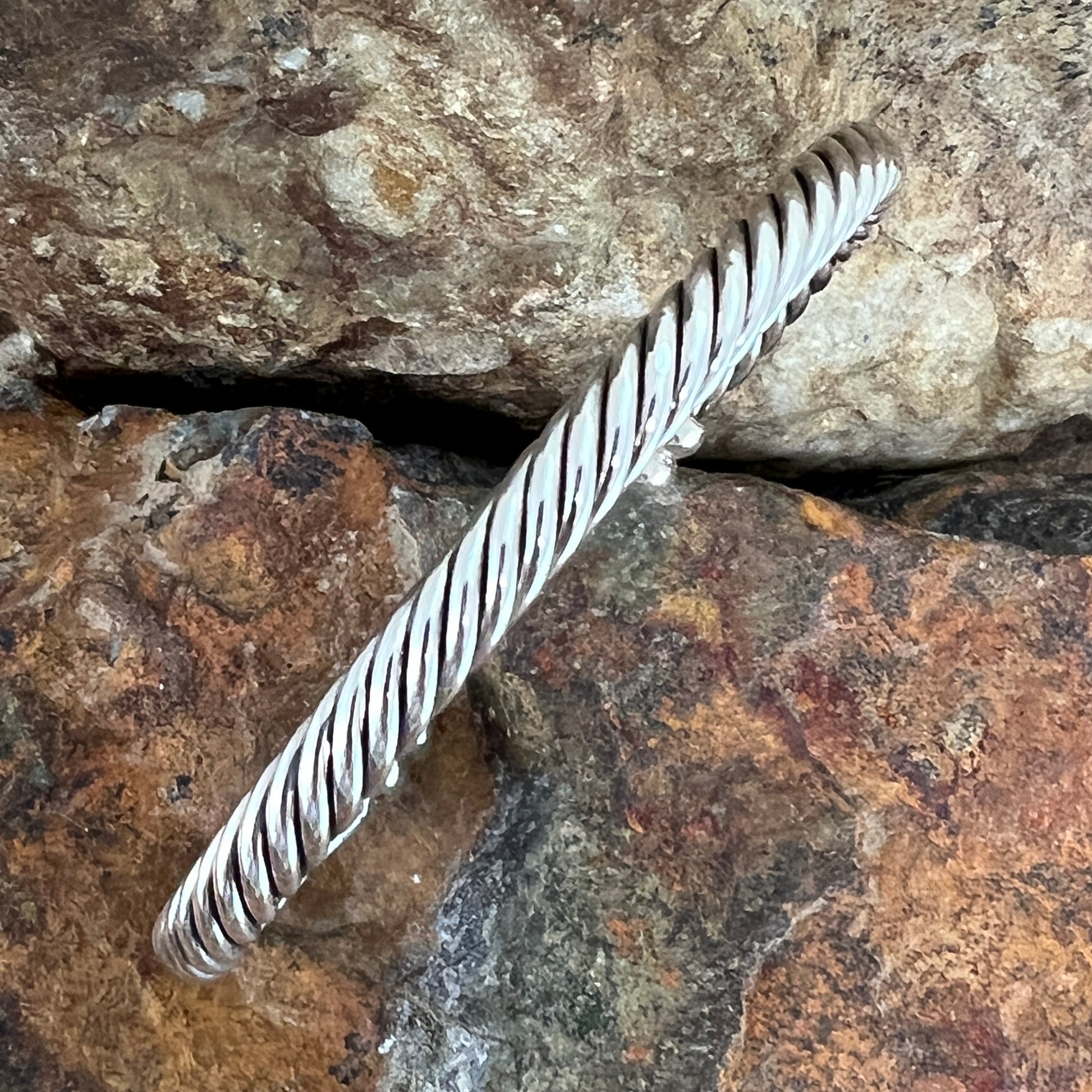 Sterling Silver Bracelet Rope Twist by Artie Yellowhorse