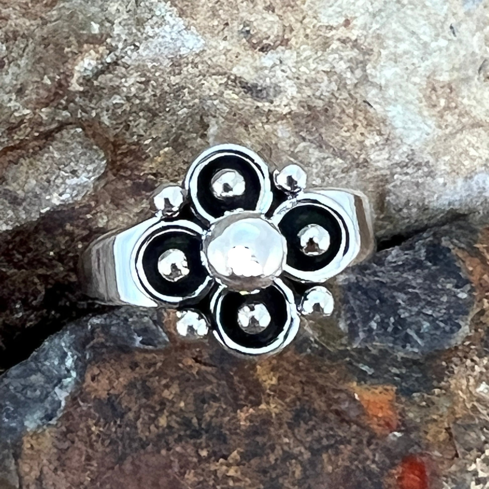 Sterling Silver Ring by Artie Yelowhorse 