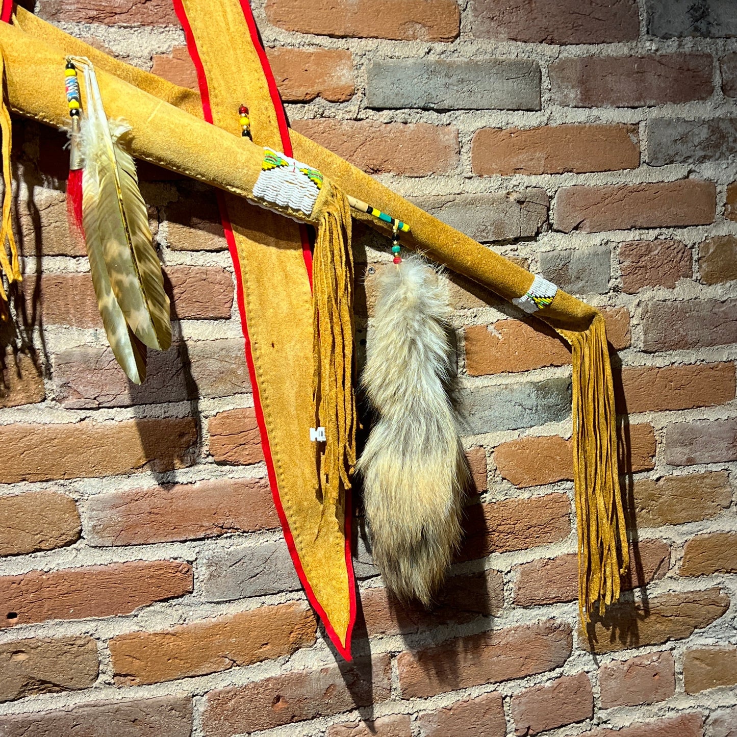 Buckskin Quiver, Bow and Arrows by Russ Kruse