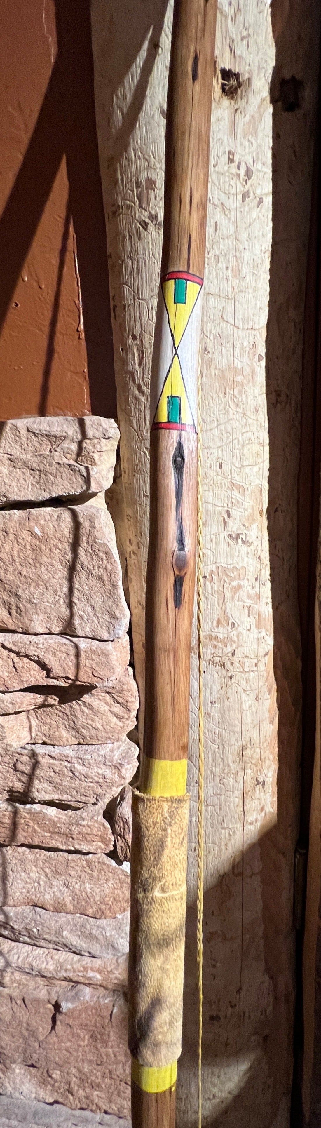 Buckskin Quiver, Bow and Arrows by Russ Kruse