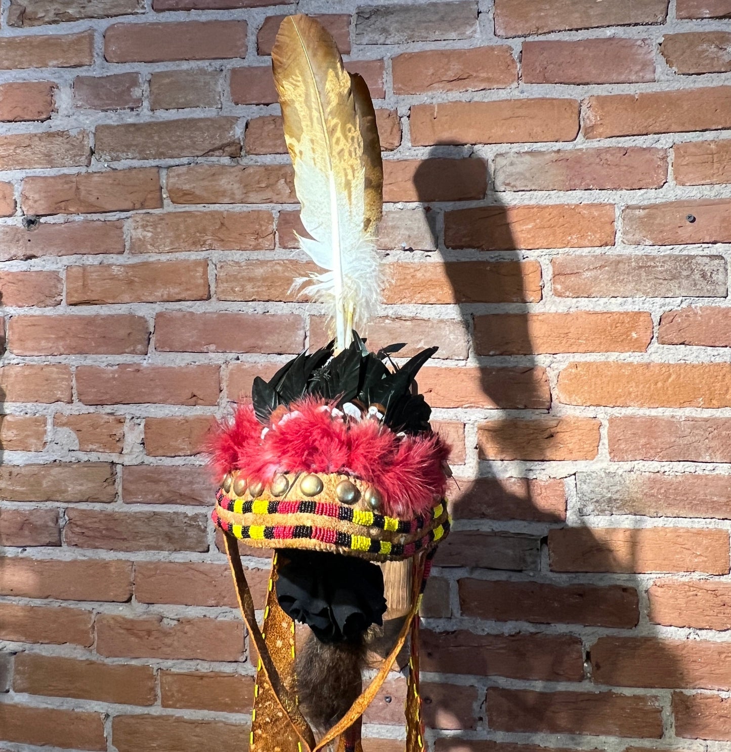 Reproduction Hunting Skull Cap Headdress by Russ Kruse