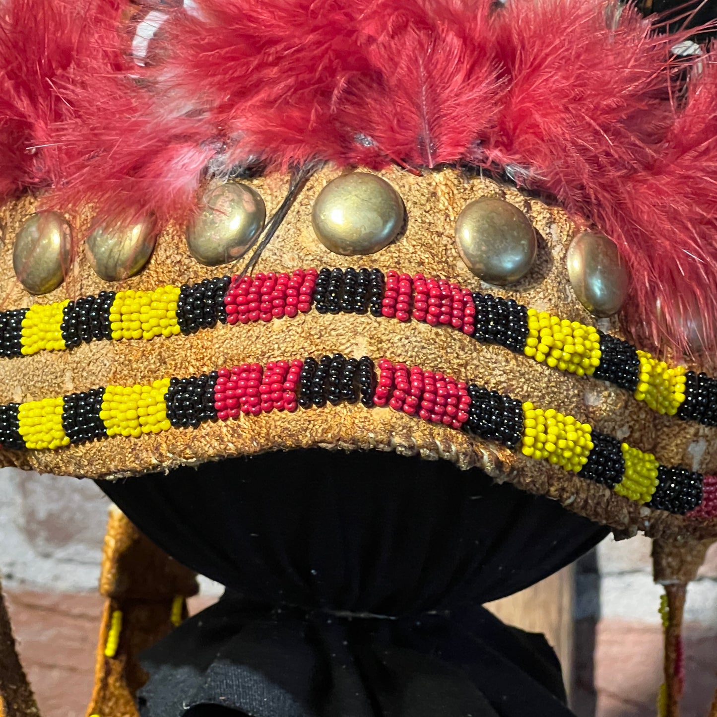 Reproduction Hunting Skull Cap Headdress by Russ Kruse