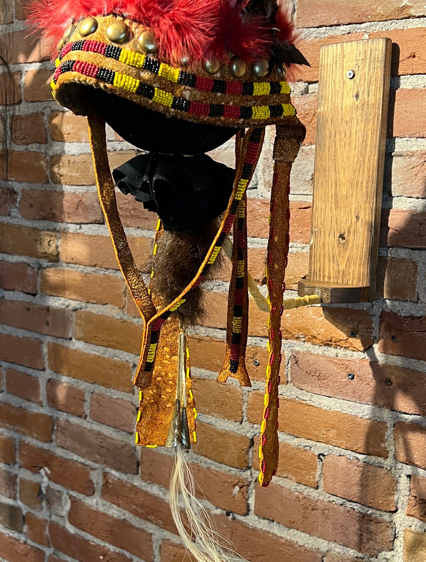 Reproduction Hunting Skull Cap Headdress by Russ Kruse