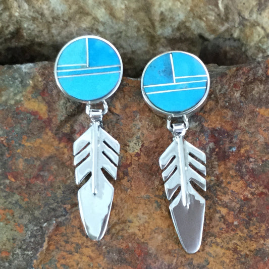 David Rosales Arizona Blue Sterling Silver Earrings