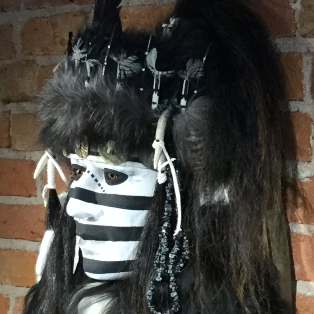 The Medicine Man II Native American Style Spirit Mask by Cindy Jo Popejoy