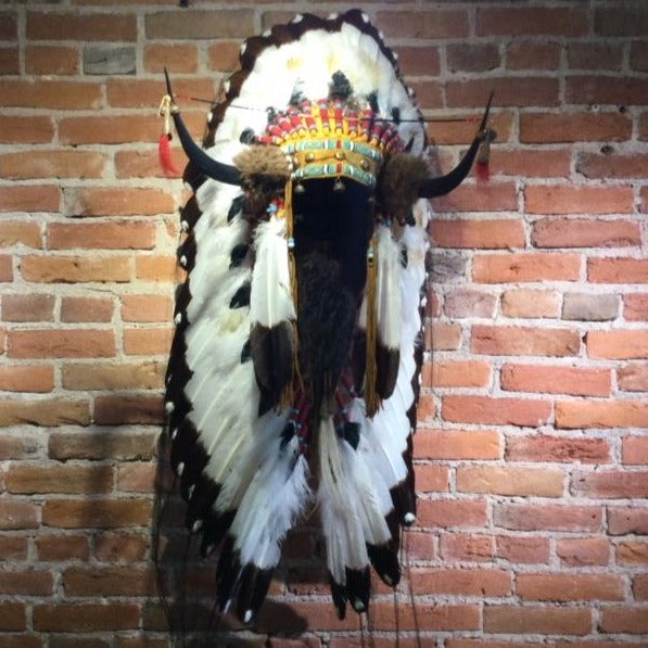 40" Split Horn Victory Headdress by Russ Kruse