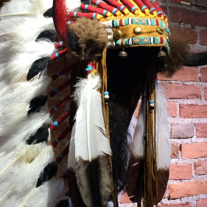 40" Split Horn Victory Headdress by Russ Kruse