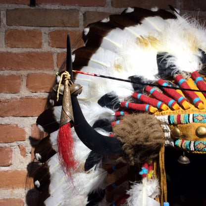 40" Split Horn Victory Headdress by Russ Kruse