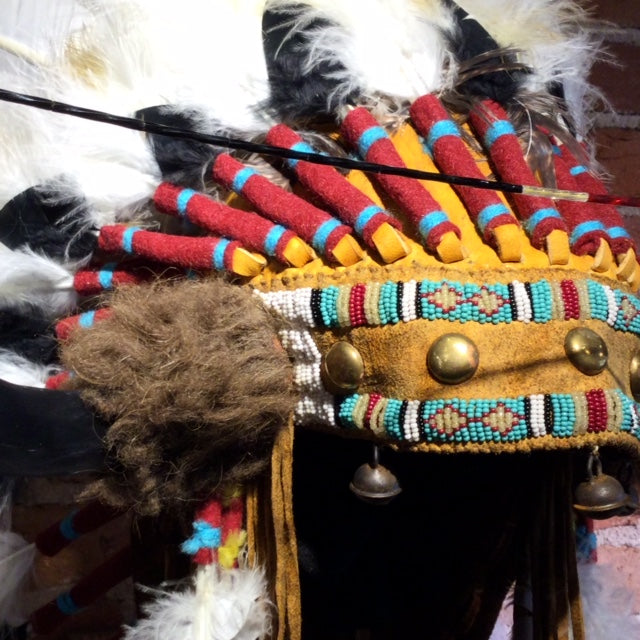 40" Split Horn Victory Headdress by Russ Kruse