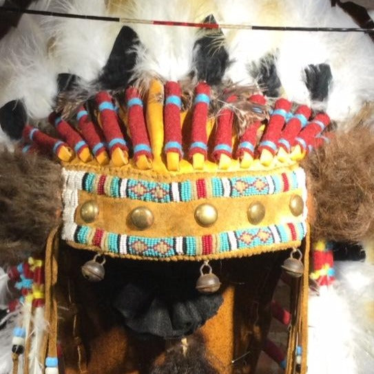 40" Split Horn Victory Headdress by Russ Kruse