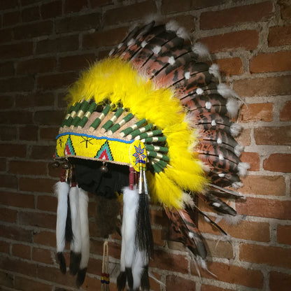 Yellow Halo Headdress by Russ Kruse