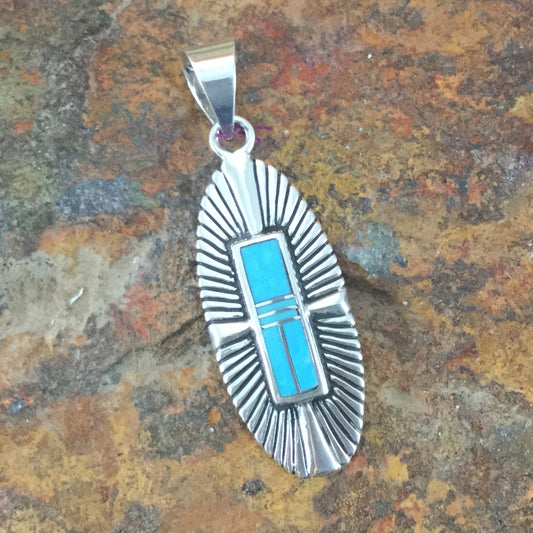 David Rosales Arizona Blue Sterling Silver Pendant