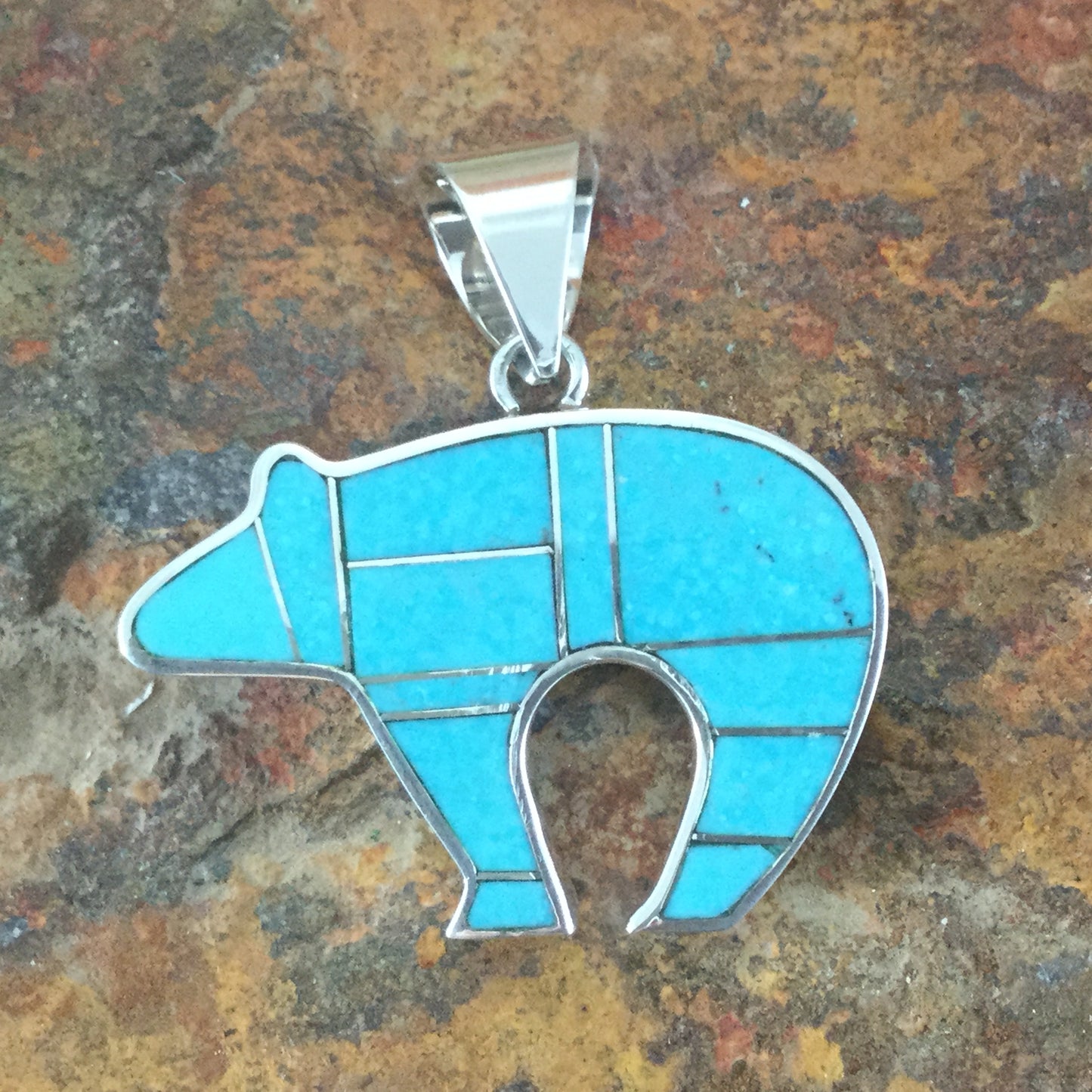 David Rosales Arizona Blue Sterling Silver Pendant