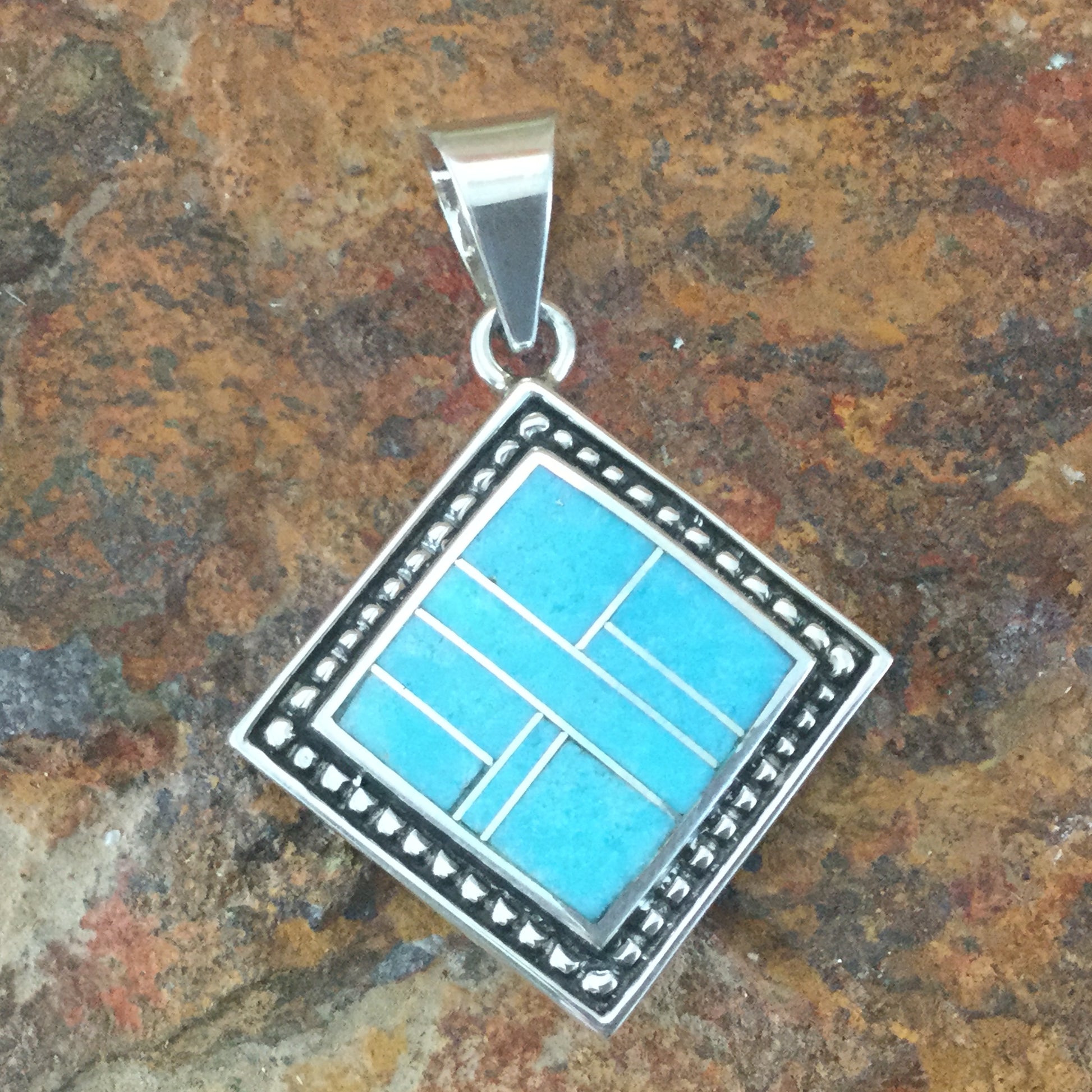 David Rosales Arizona Blue Sterling Silver Pendant