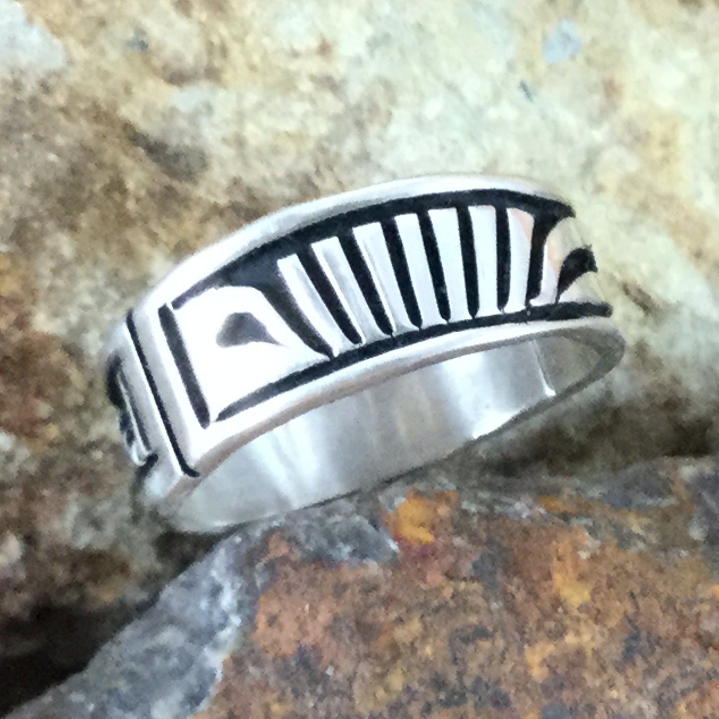 Sterling Silver Ring by Nelson Begay - Size 8