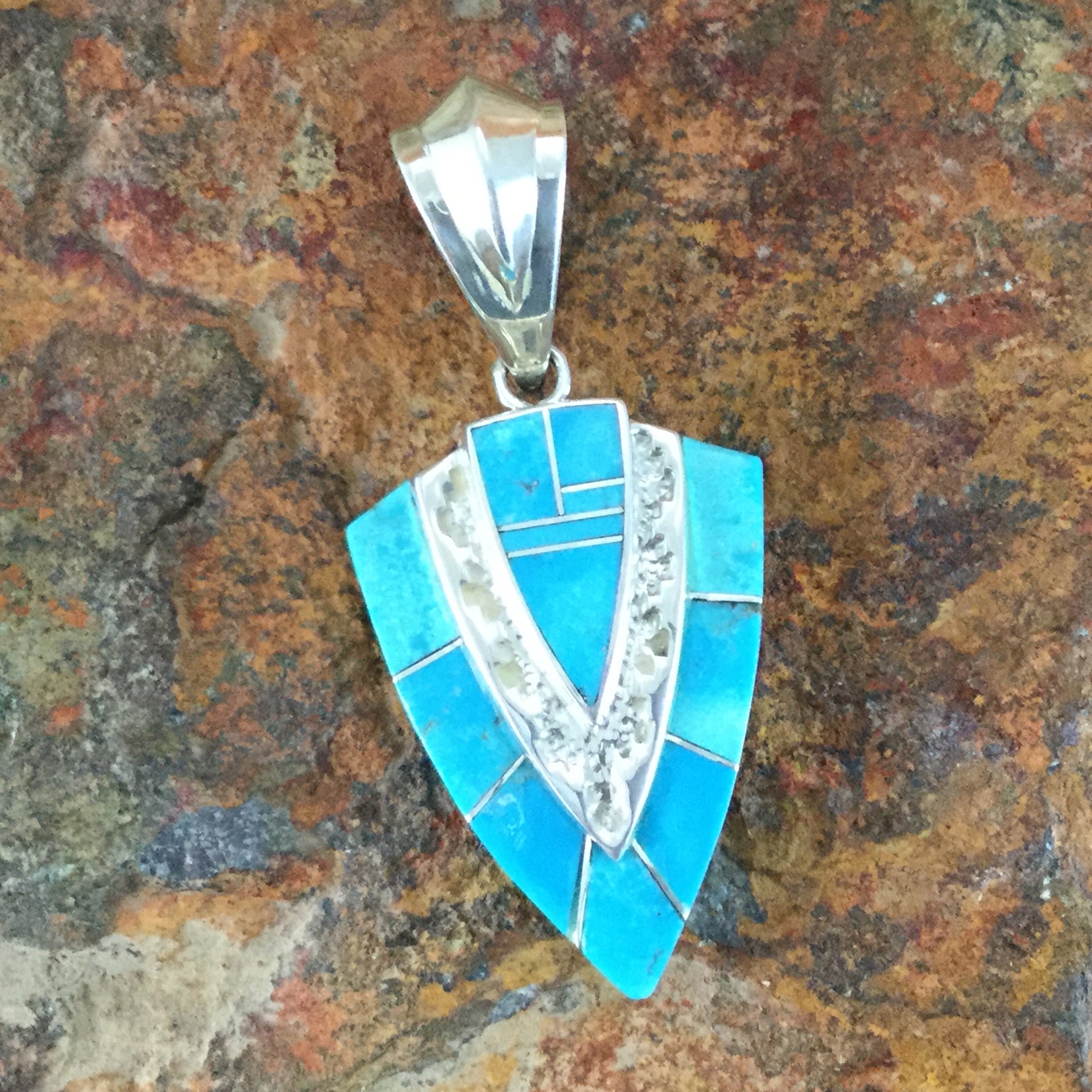 David Rosales Arizona Blue Sterling Silver Pendant