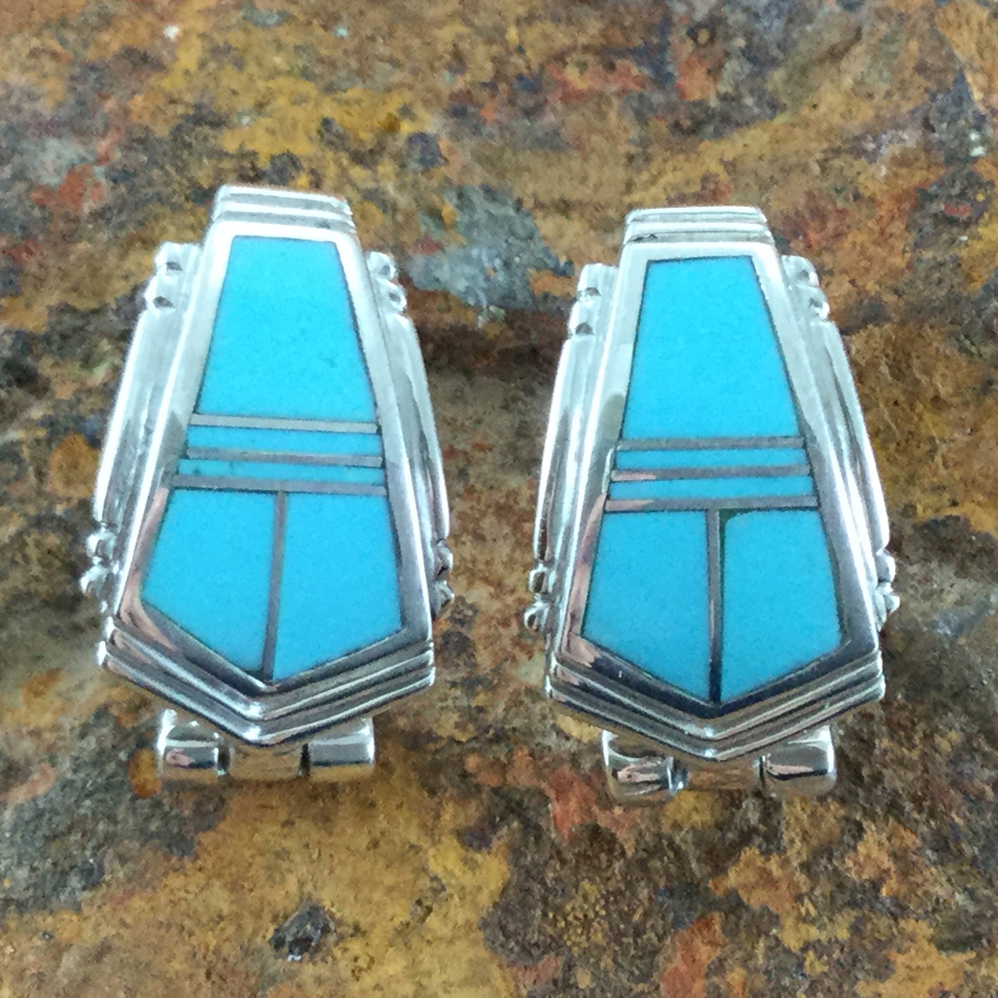 David Rosales Arizona Blue Sterling Silver Earrings